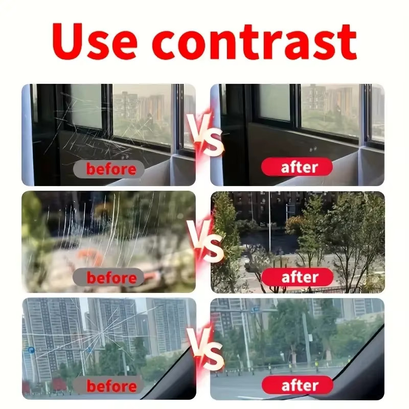 Glass Scratch Repair Paste – Universal for Repairing Scratches on Car Windows, B
