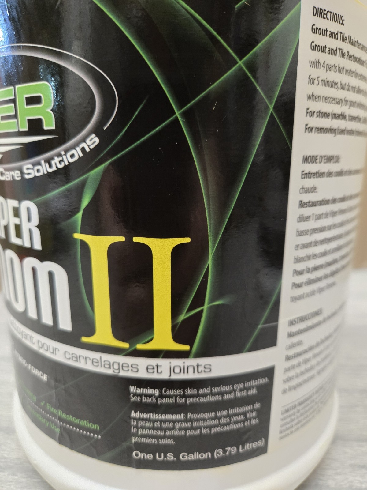 Viper Venom II Tile & Grout Cleaner- 1 Gallon Jug