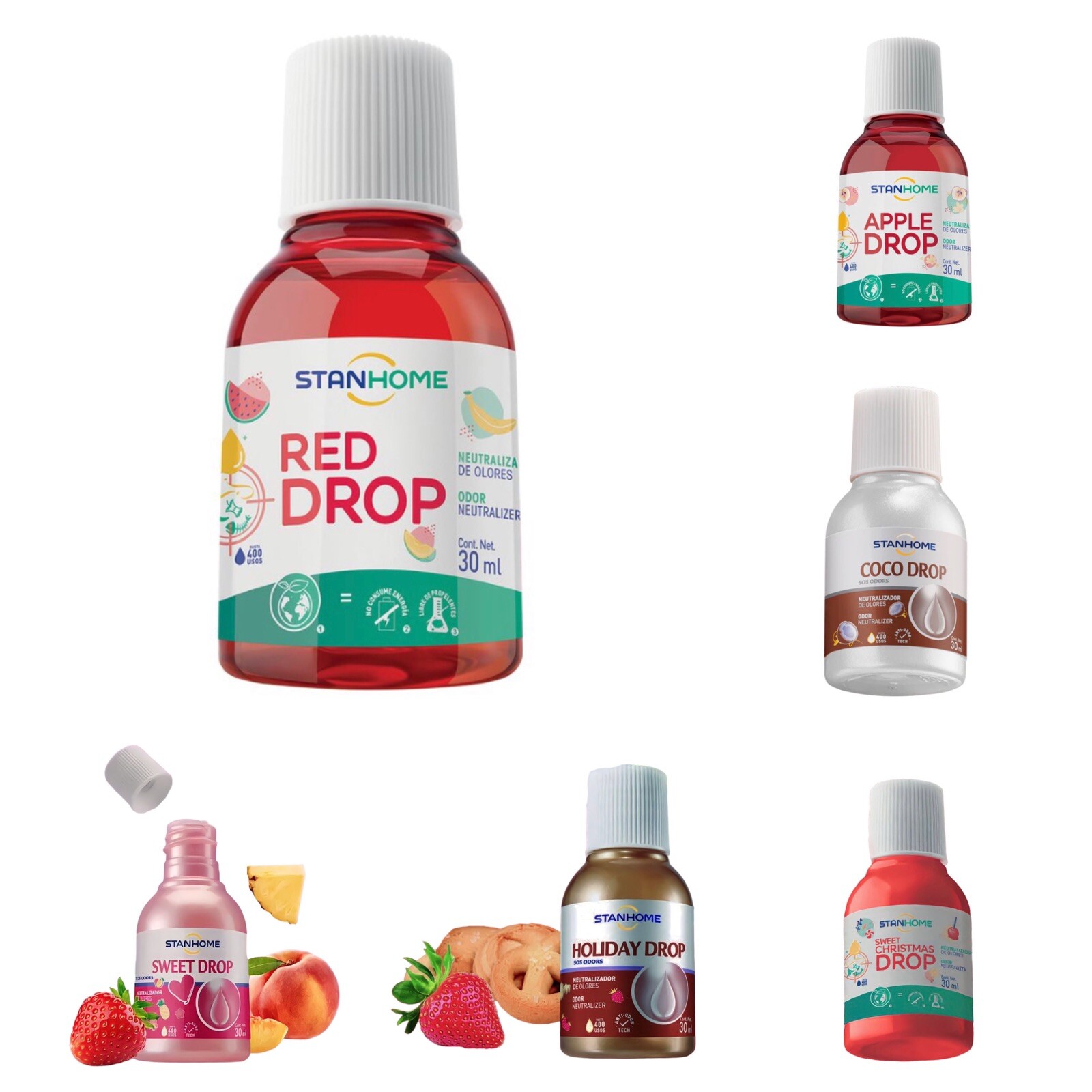 STANHOME BOTTLES DROP SOS ODORS NEUTRALIZER/NAUTRALIZADOR DE OLORES 30ML