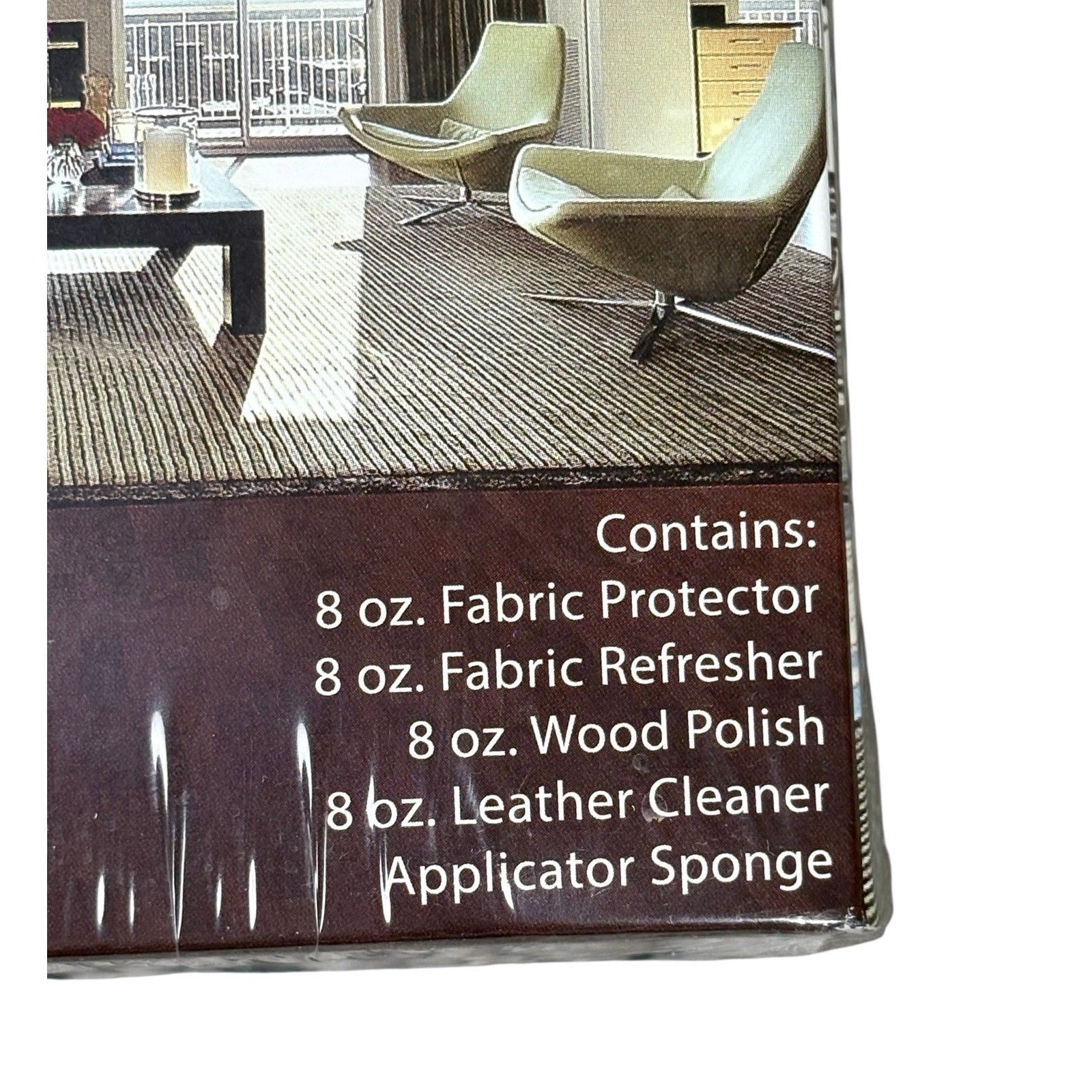 NEW Furniture Care Protection Kit Sealed In Box Leather Wood Fabric 5 Piece Set