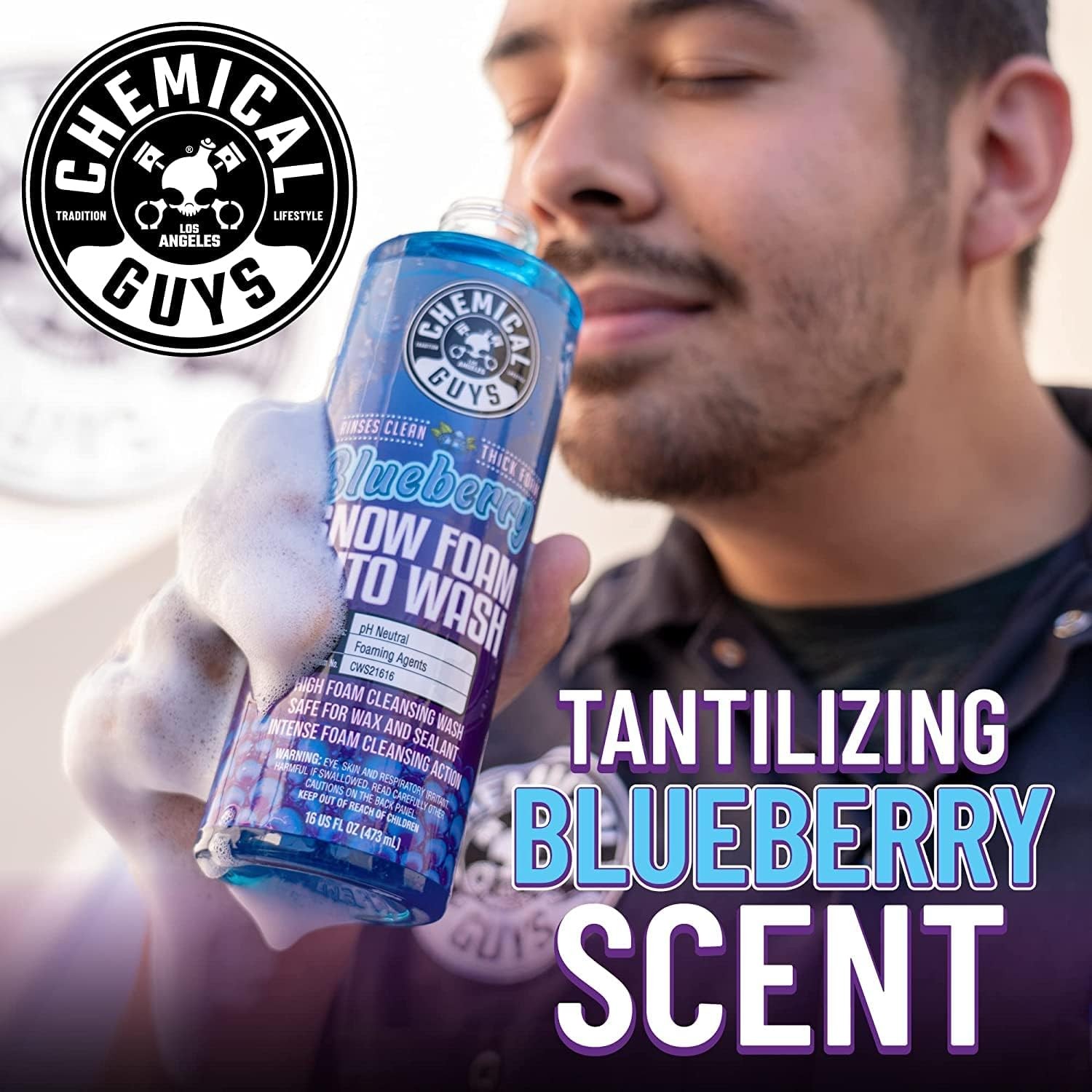 Chemical Guys CWS21664 Blueberry Snow Foam Car Wash Soap (Works with Foam Cannon