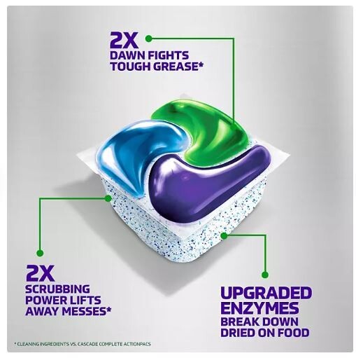 Cascade Platinum Plus ActionPacs Dishwasher Detergent Pacs, Fresh Scent (81 ct.)