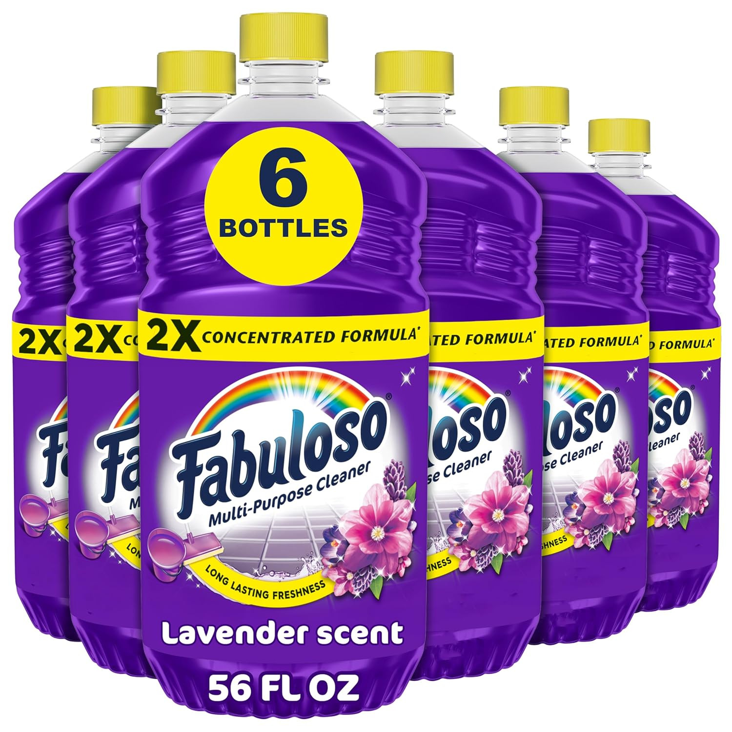 2X Multi-Purpose Cleaner, No Rinse Floor Cleaner, Long-Lasting Freshness, Lavend