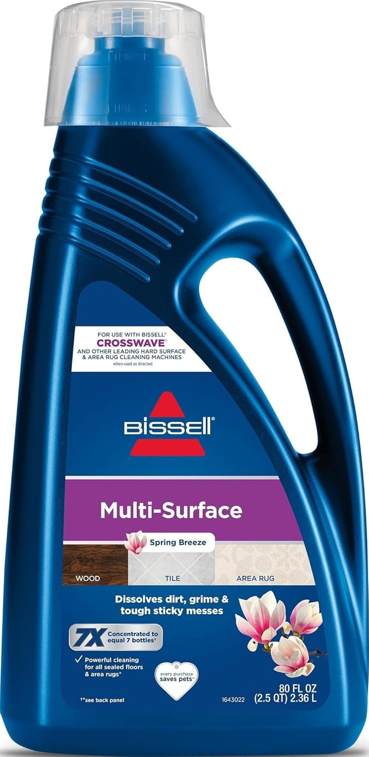 Bissell CrossWave Multi Surface Cleaning Solution 80oz Fresh Scent Fluid 1 Pack