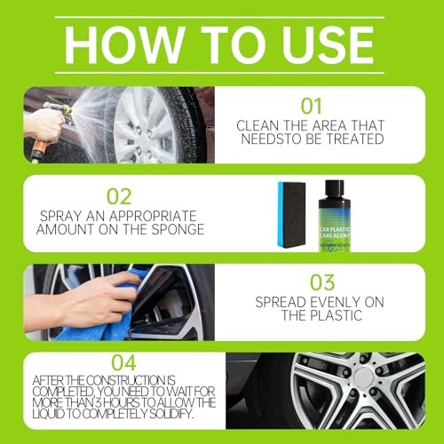 Plastic Restorer for Car Plastic Care Agent kit, Automotive Exterior and