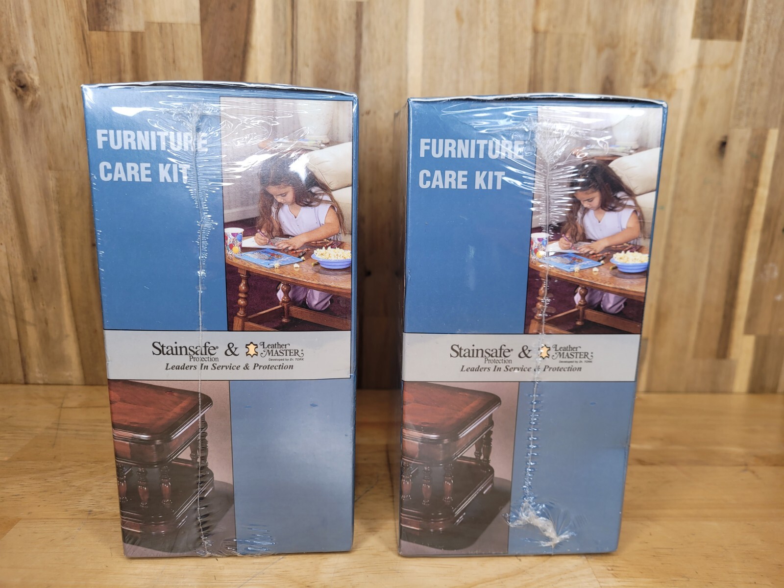 Stainsafe Furniture Care Kit Fabric, Leather, Wood Leather Master Set Of 2 New