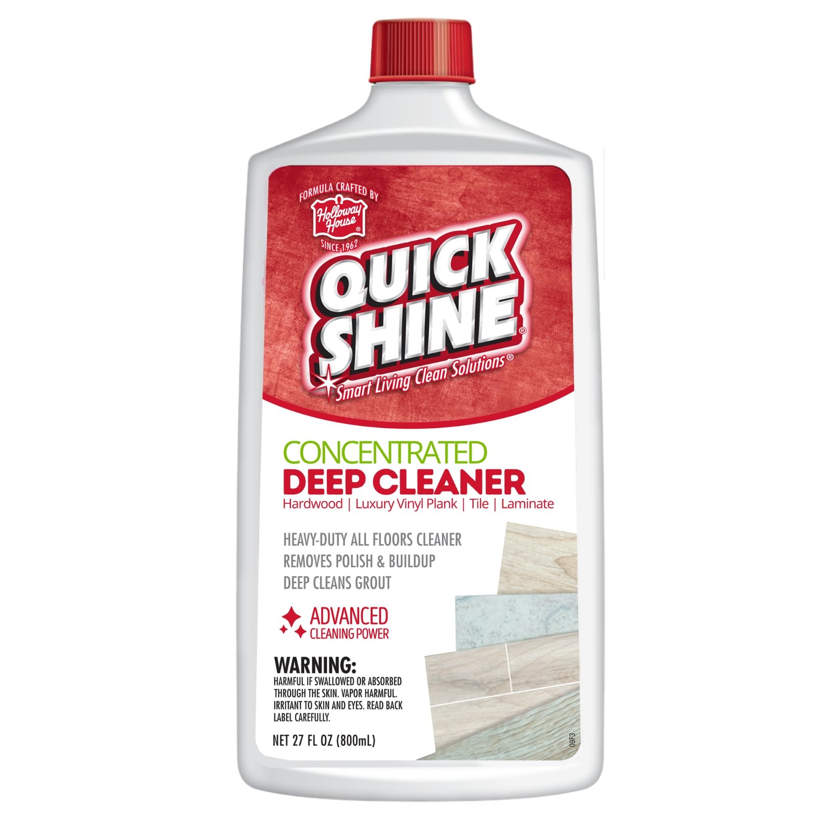 Quick Shine Multi Surface Deep Floor Cleaner and Remover 27 Ounce (Pack of 1)