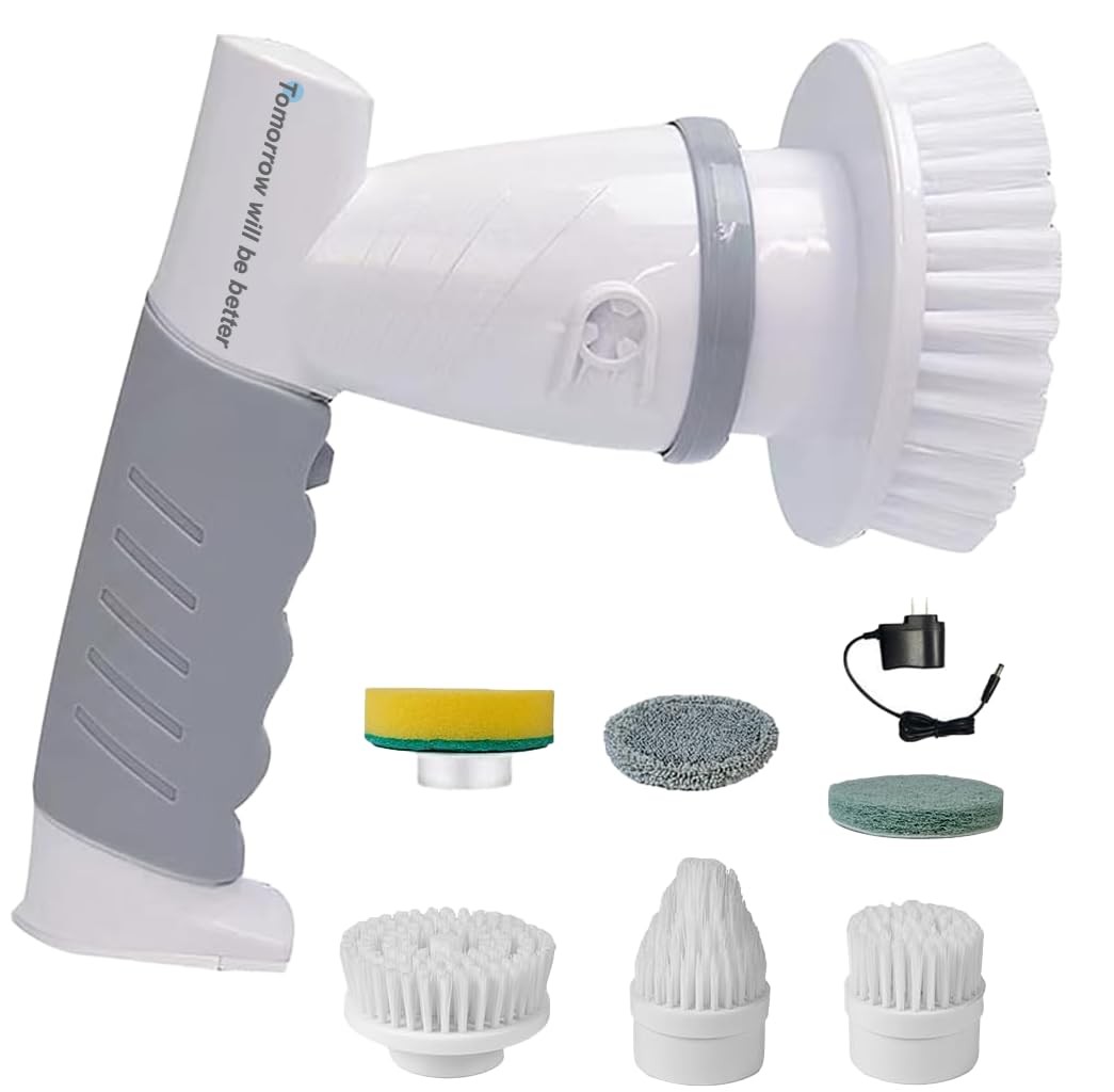 Spin Scrubber Power Spin Brush for Cleaning,Rechargeable Cleaning Brush for B…