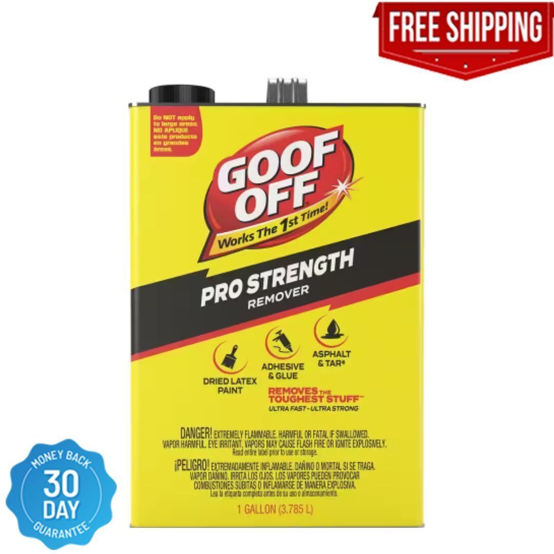Goof Off 128 Fl Oz Professional Strength Latex Paint And Adhesive Remover NEW