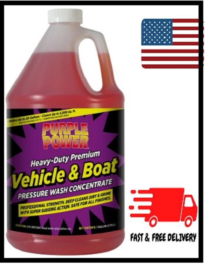 Purple Power Heavy-Duty Vehicle and Boat Pressure Washer Fluid Concentrate, 1 Ga