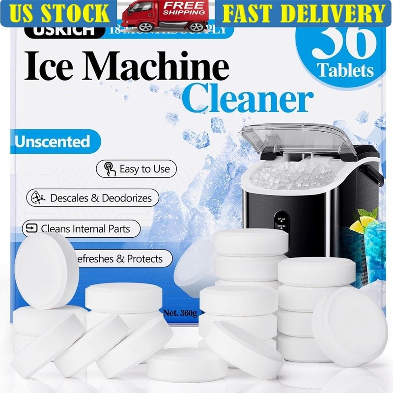 Ice Maker Cleaner Descaler Citric Acid Tablets Compatible All Machines 36 Pack