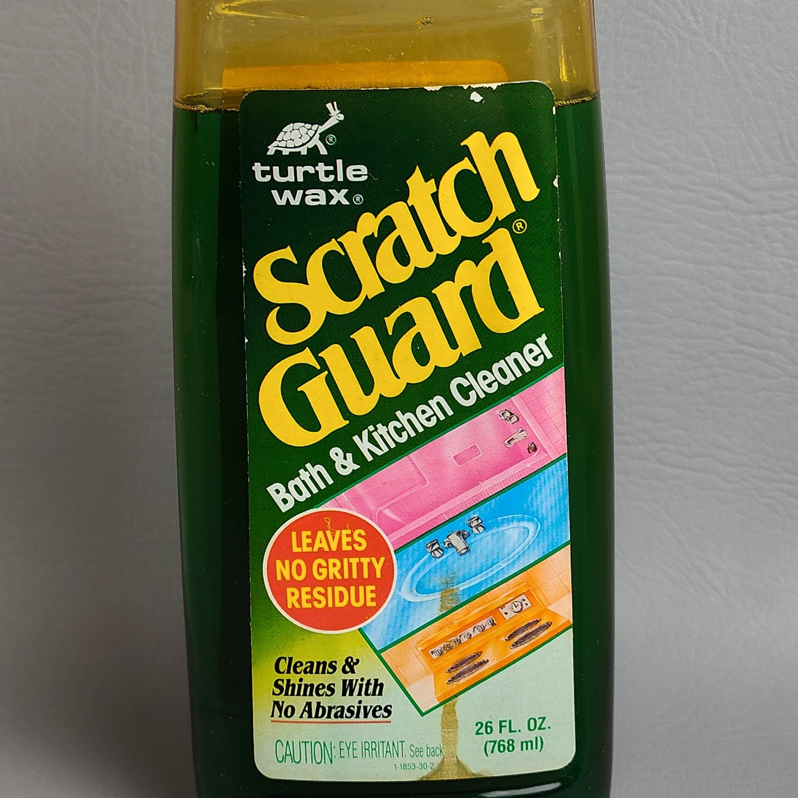 Vintage Turtle Wax SCRATCH GUARD Bath & Kitchen Cleaner 1987 USA Movie Prop