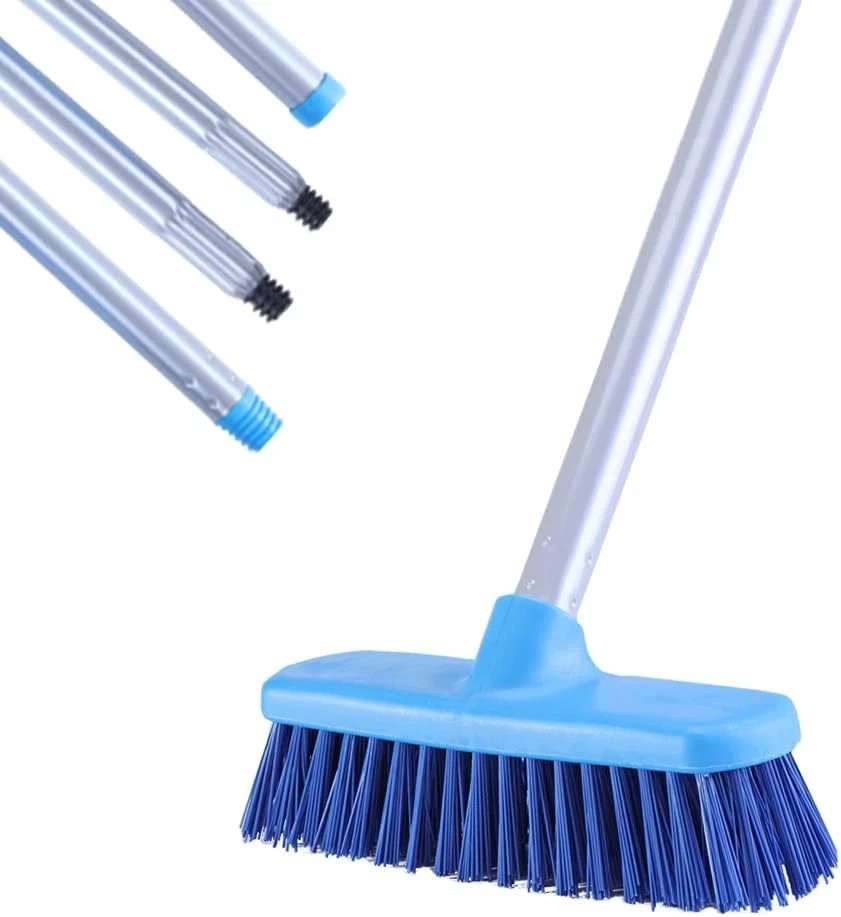YONILL Deck Brush with Long Handle – Floor Scrub Brushes for Cleaning Shower, St