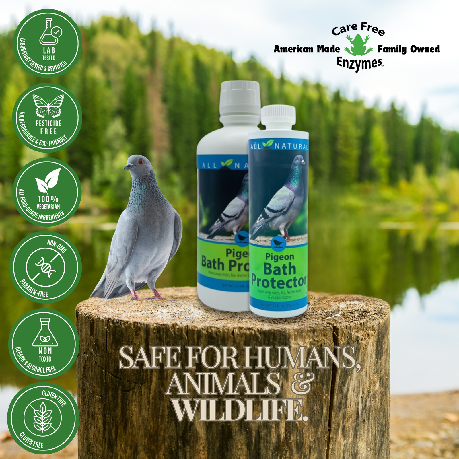 Pigeon Bath Protector & Feather Conditioner | For Show & Racing Pigeons | 16 oz