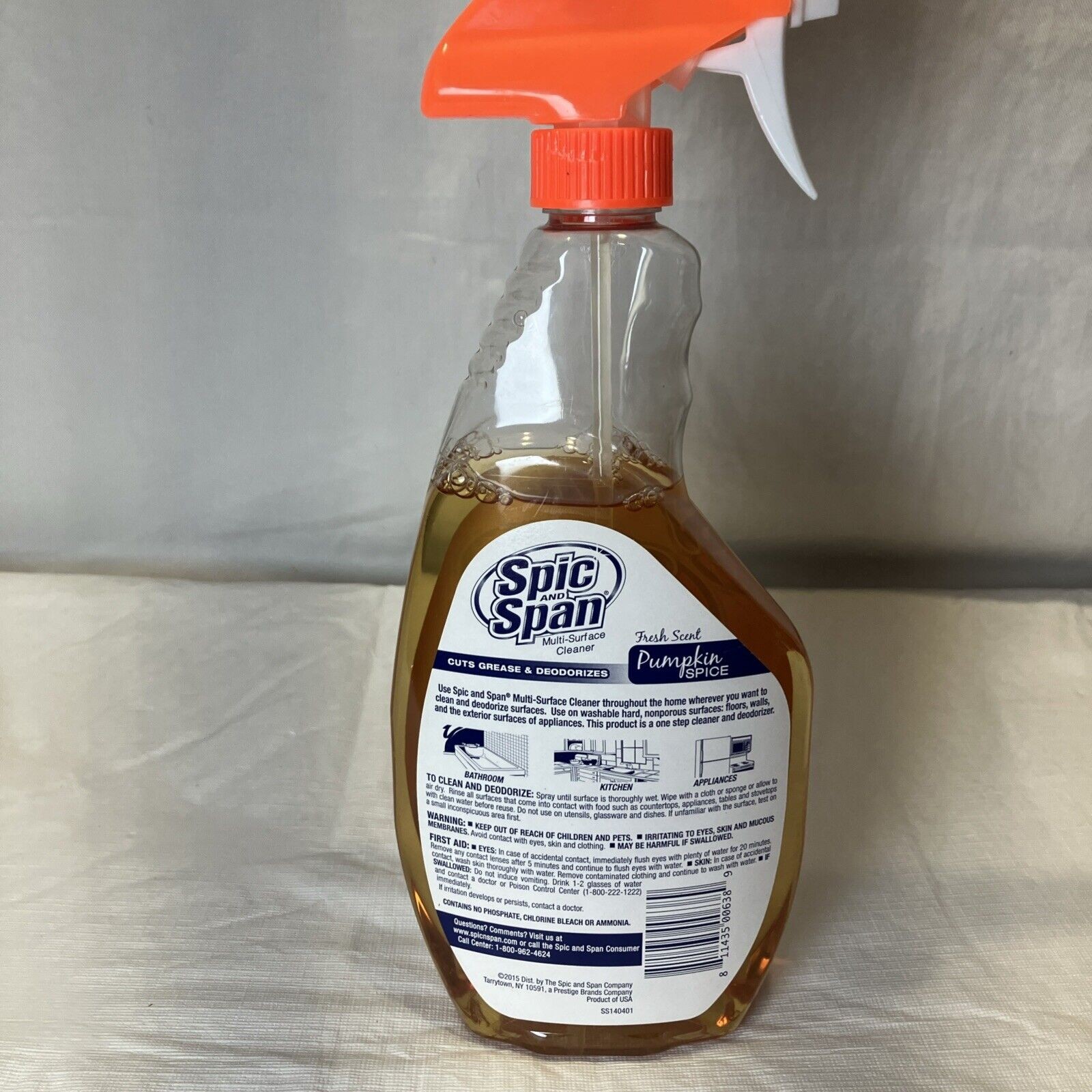 Spic And Span Pumpkin Spice Multi-surface Cleaner 22 Fl Oz RARE HTF