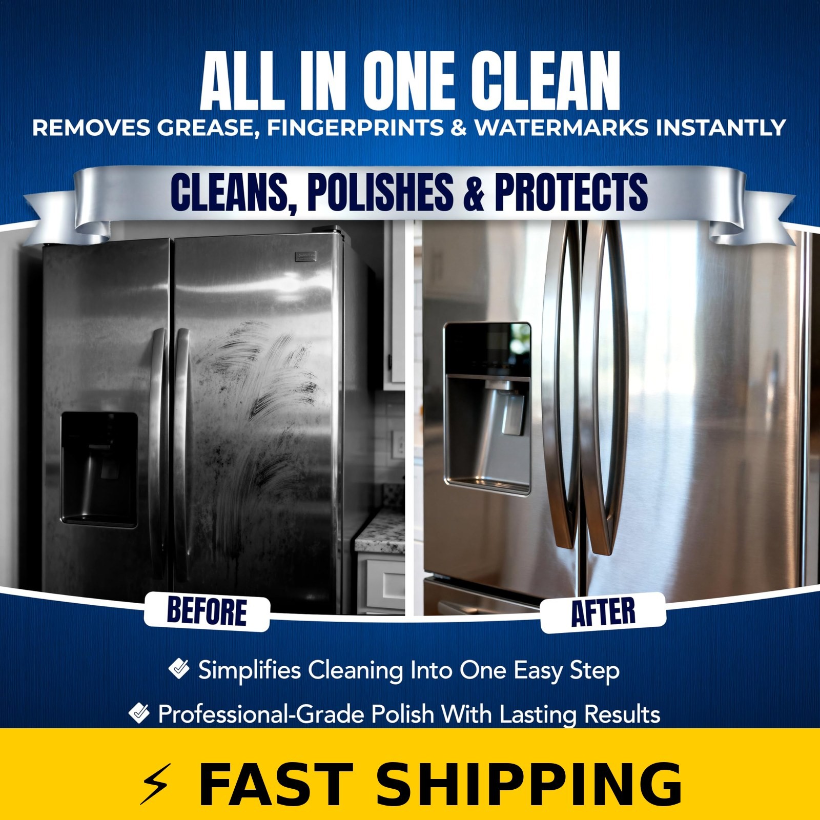 Sheila Shine Stainless Steel Cleaner & Polish 1 Quart