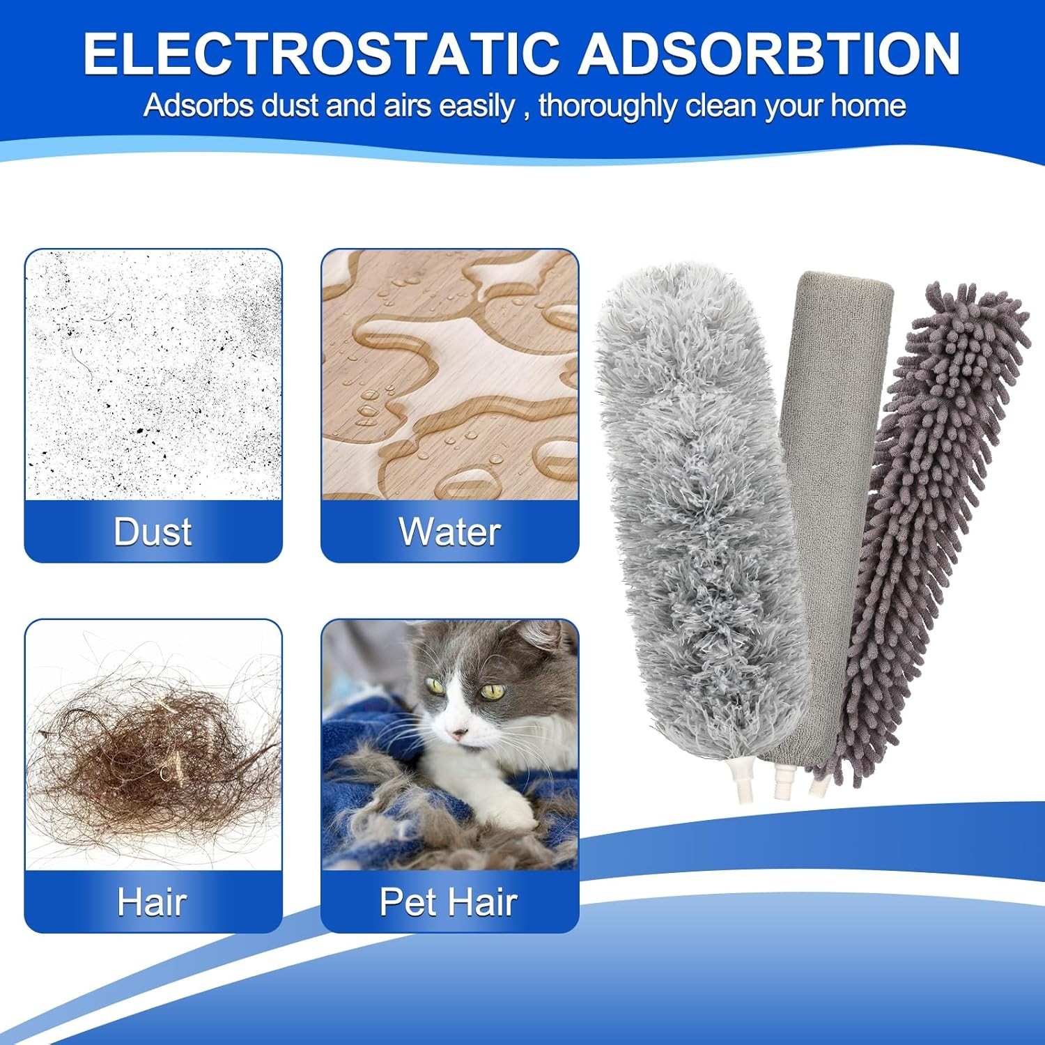 Flexible Microfiber Duster – Scratch-Resistant