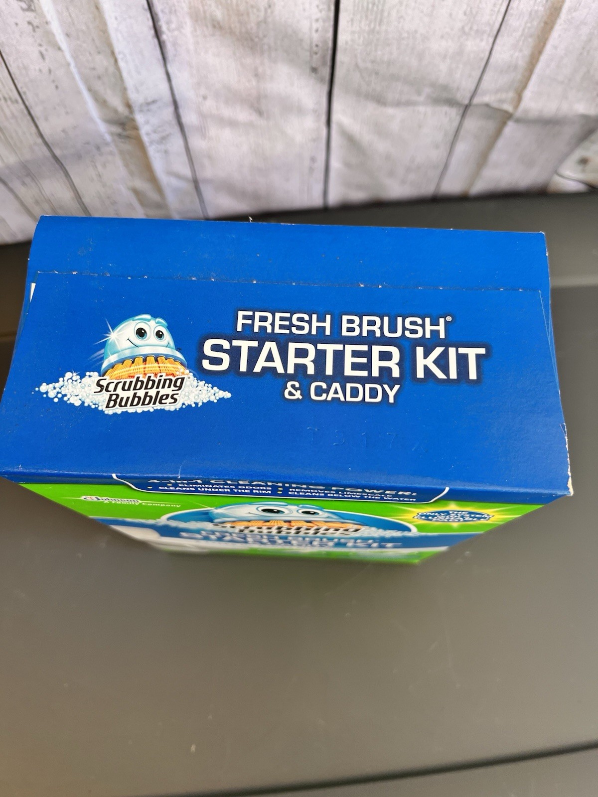 Scrubbing Bubbles Fresh Brush Starter Kit Caddy 2 Types Cleaning Pad Cut in Box