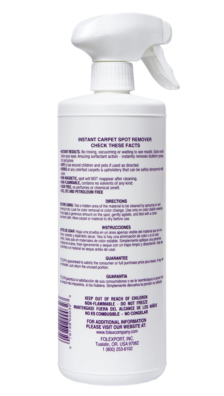 Folex Instant Carpet Spot Remover 32 oz 2 Pack