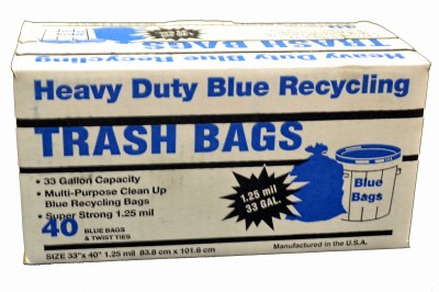 Recycling Can Liner, 33 Gallon, 40-Ct. – 33401