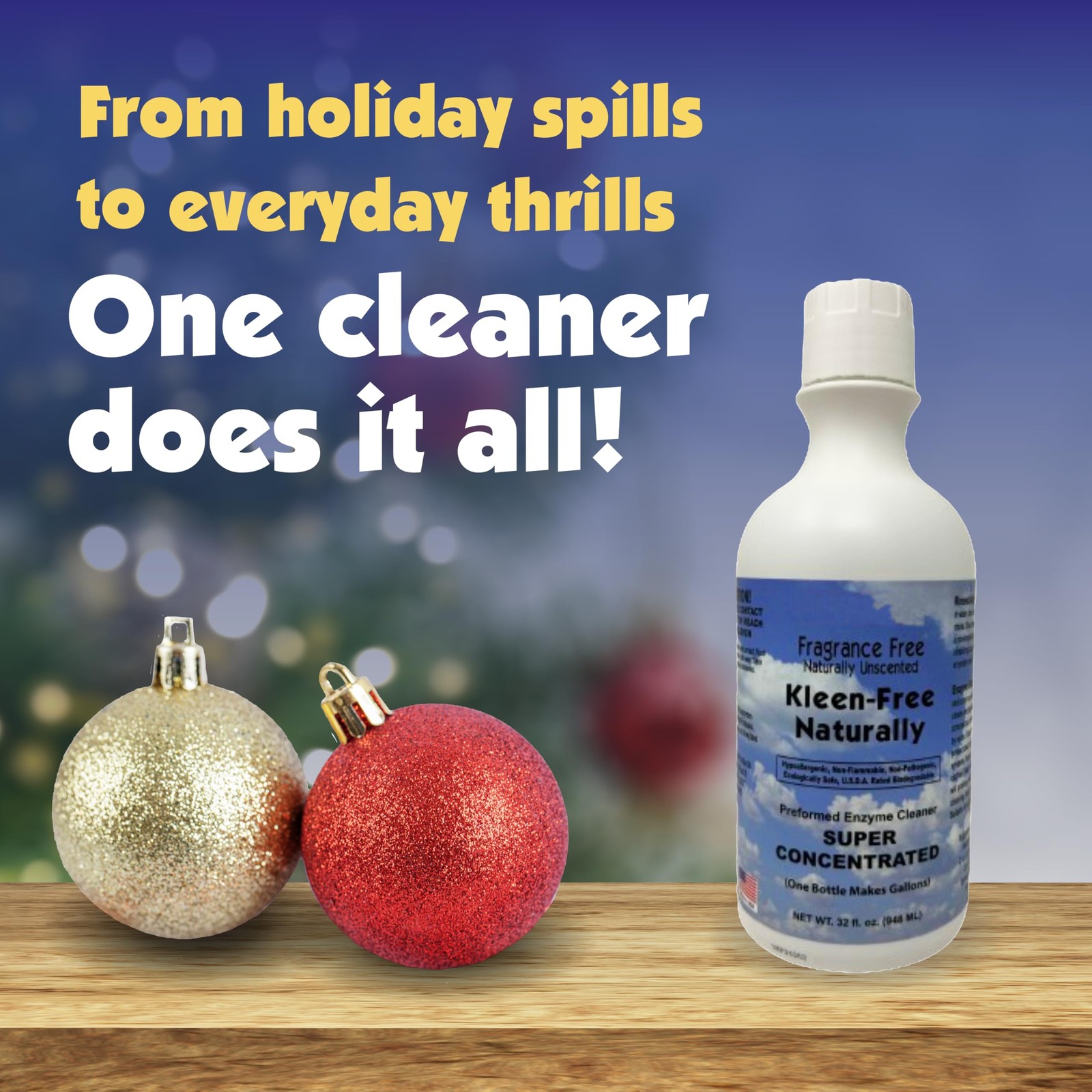 Naturally Unscented Concentrate 32 fl oz Enzyme Cleaner, Enzyme Solution and …