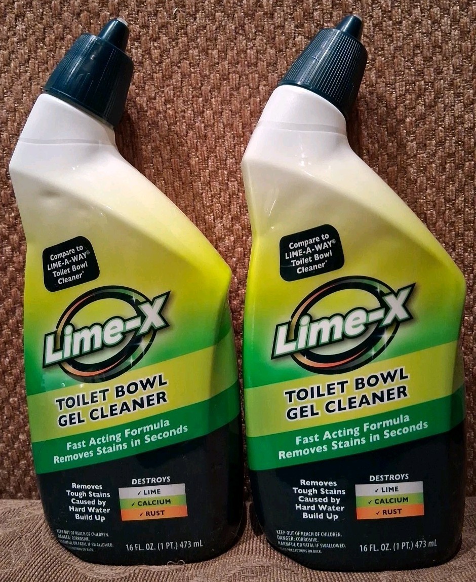 2 PACKS Lime-X Thick Gel Formula Toilet Bowl Cleaner / 16 fl oz