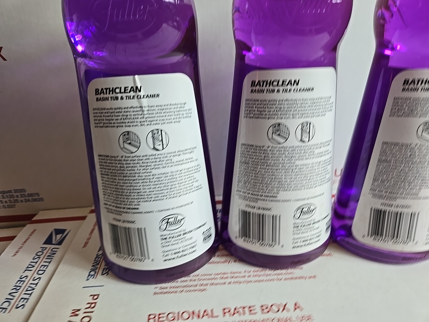 Lot Of 3-Fuller Brush BathClean Dissolves Soap Scum Hard Water Stains 22oz Each*