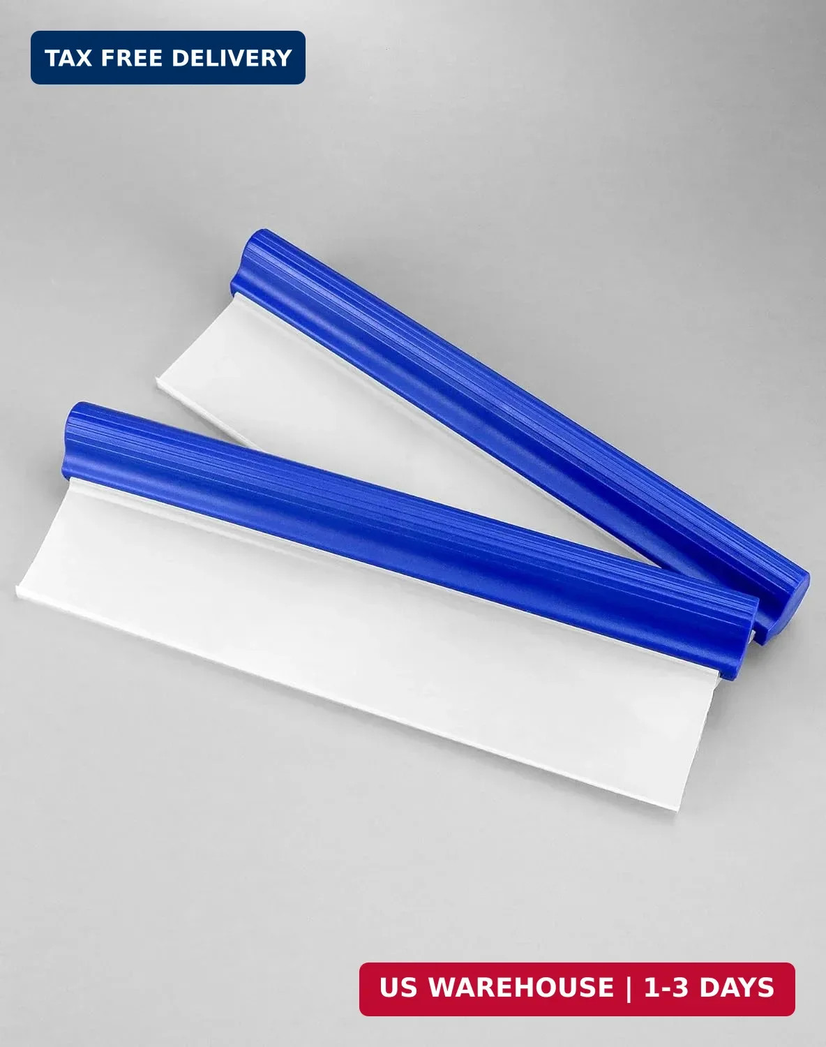 QWORK Car Squeegee, 2 Pack 12 inch Flexible Car Water Scraper Tool Silicone Wind