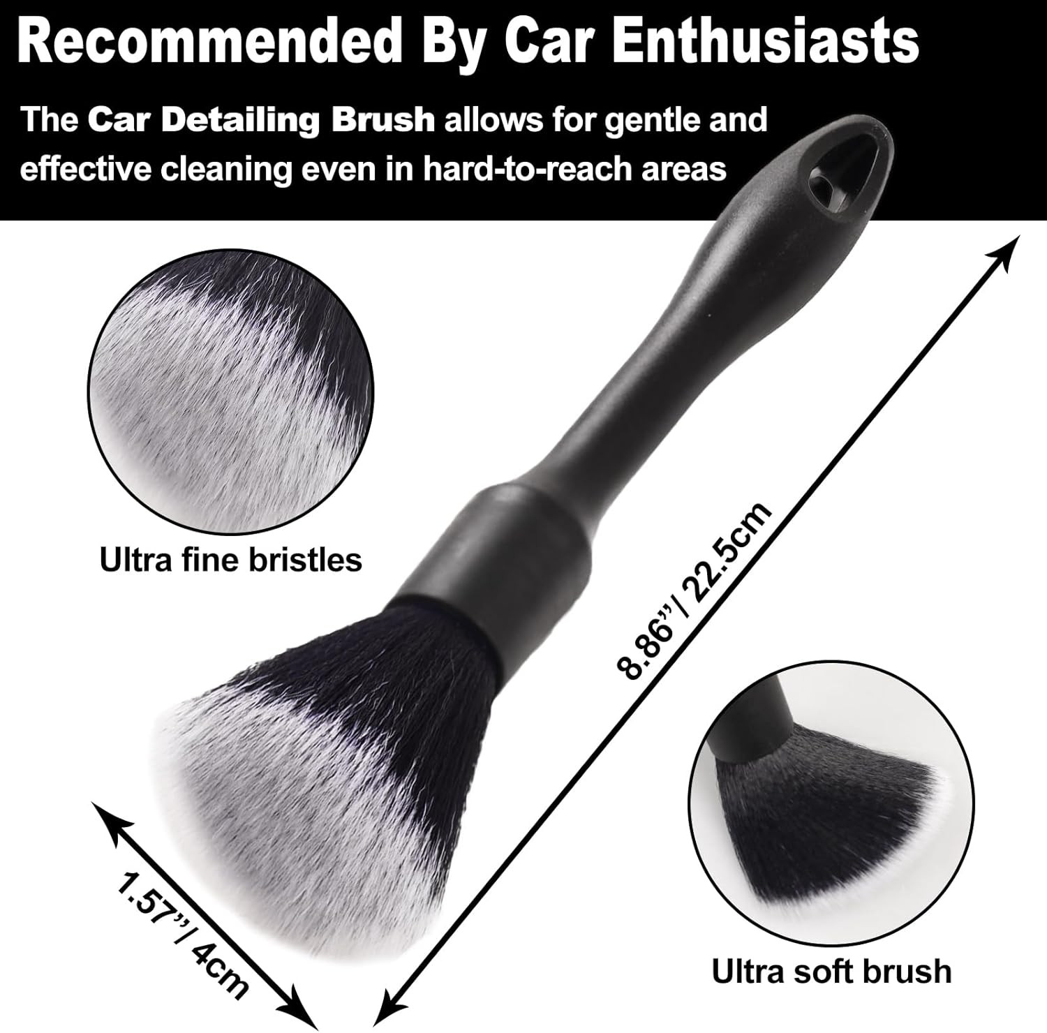 7Pcs Car Wheel Brush Kit, Tire Brush, Wheel Cleaner Brush, Soft-Bristled Rim Cle