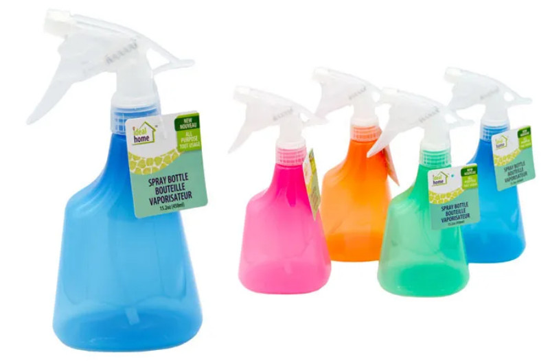 4 Pcs 450 ML Empty Spray Bottles Plastic 15.2Oz Cleaning Sprayer Refillable