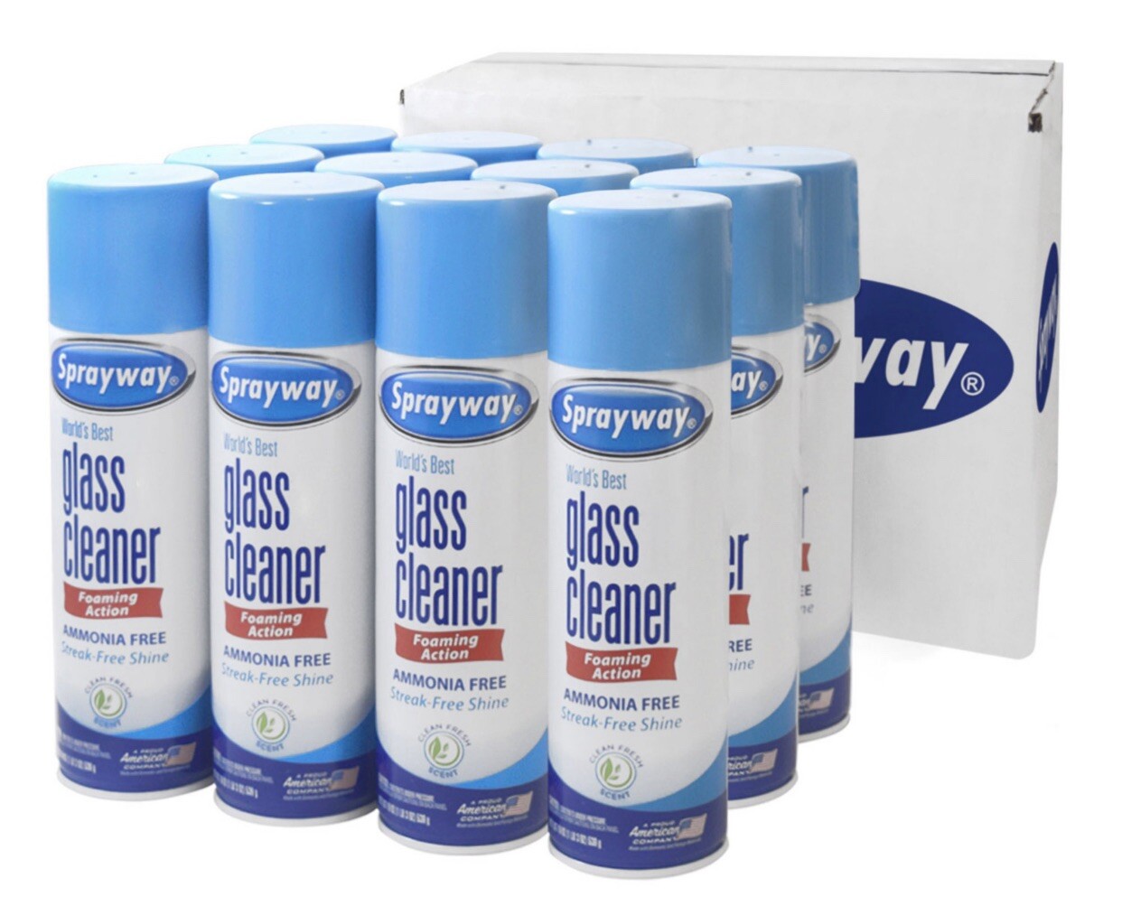 Sprayway Glass Cleaner (19 oz.,12 Pack.) FREE SHIPPING