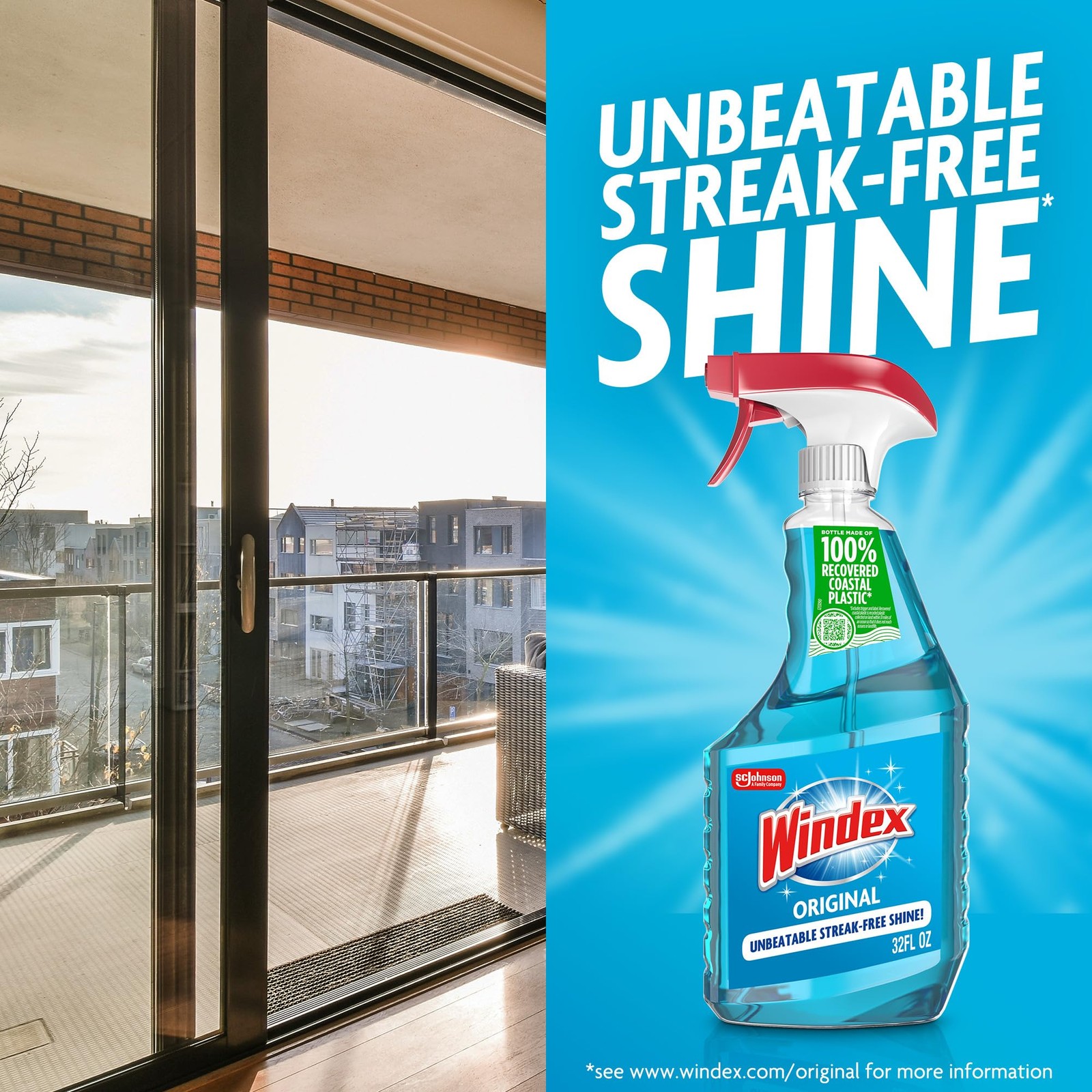 Windex Glass and Window Cleaner Spray Bottle Packaging Designed to Prevent
