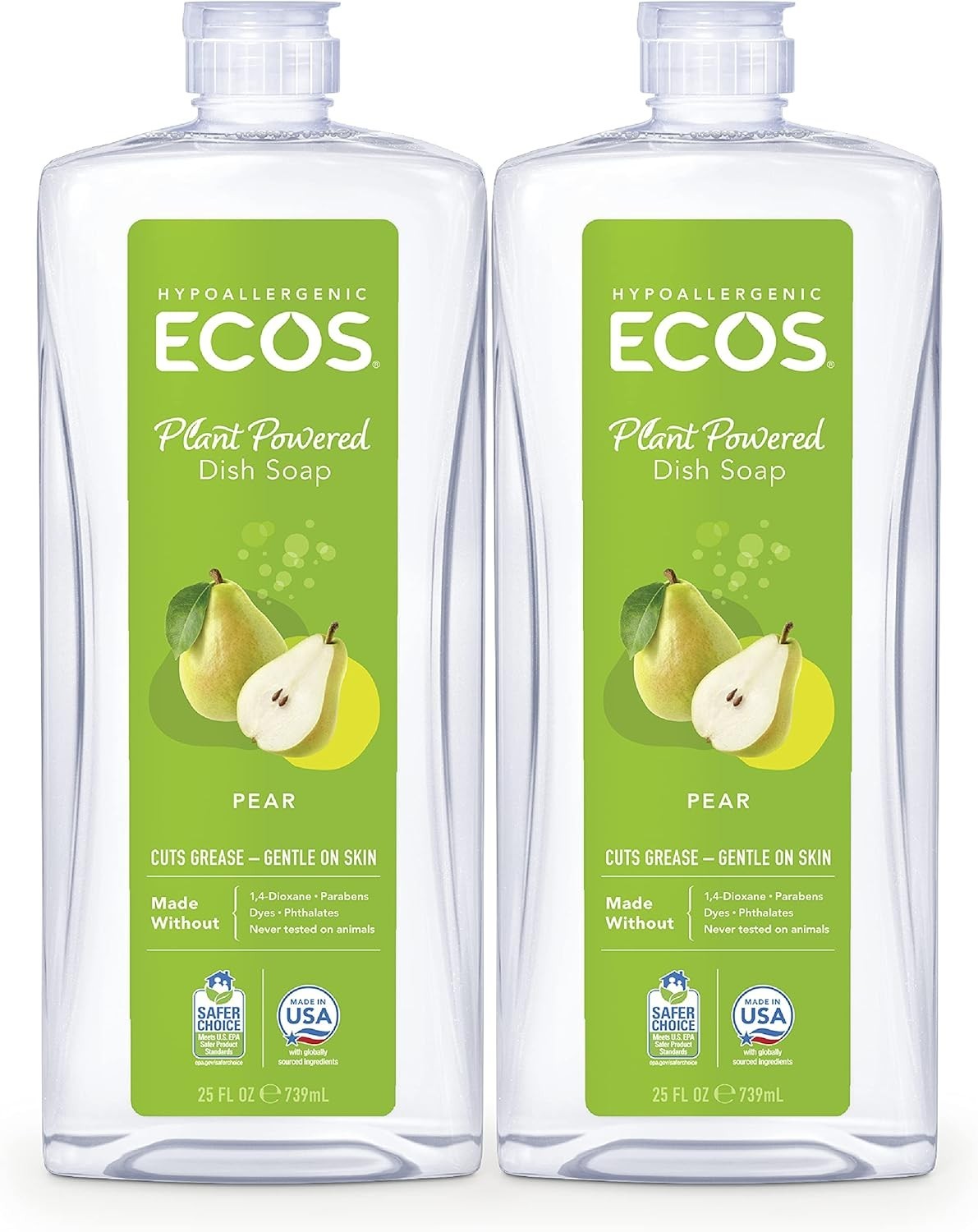 ECOS Dish Soap Pear 25 fl.oz / 739 mL Each (Pack of 6)