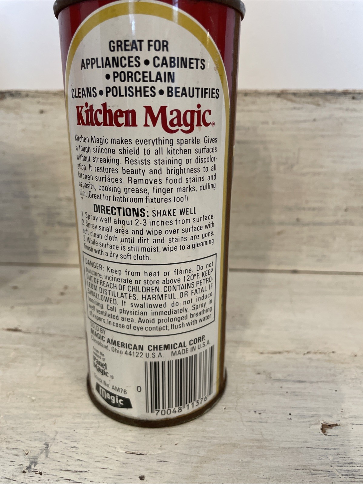 2 Vtg 80’s Cleaning Spray Can Countertop & Kitchen Magic Discontinued Retro Prop