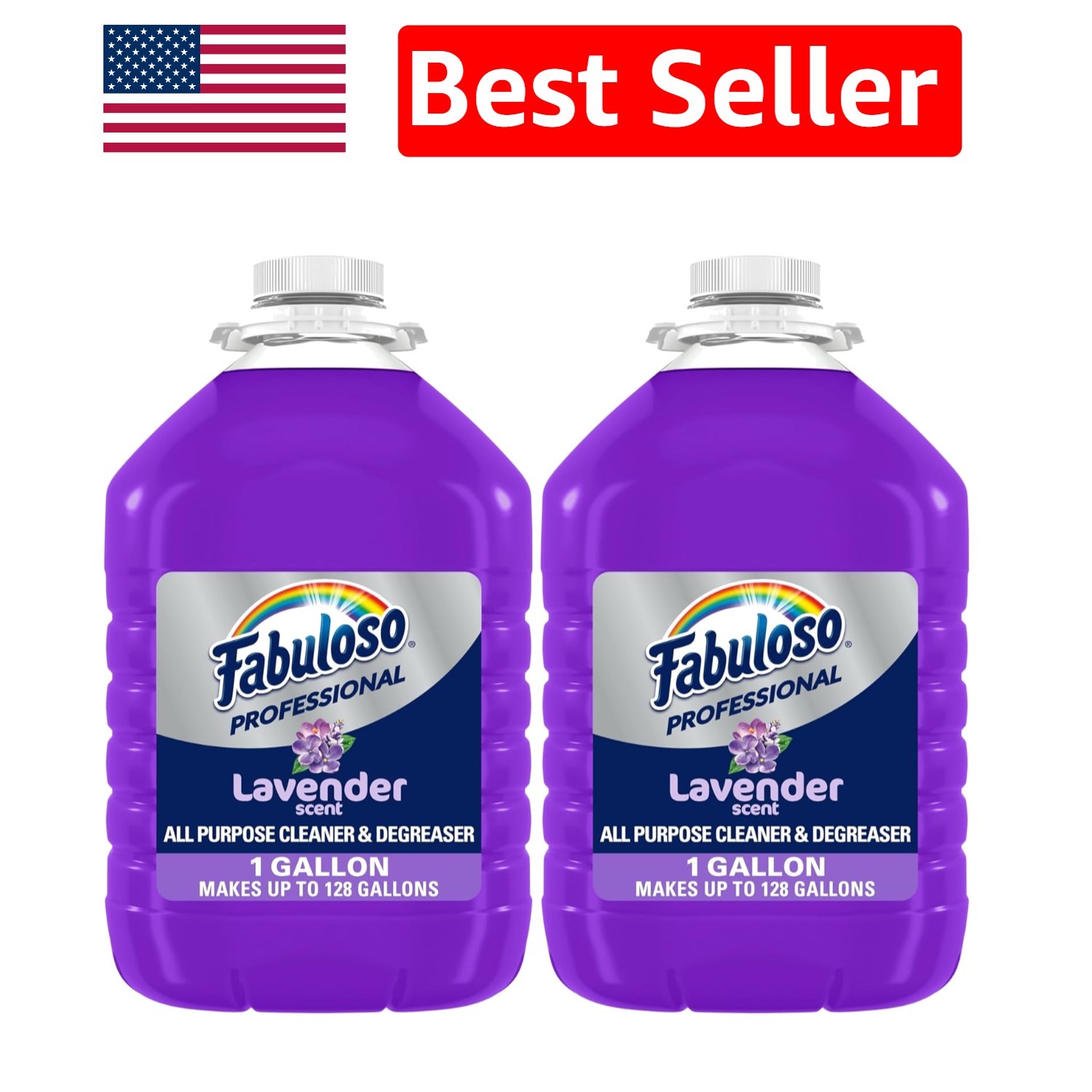Professional Multi-Surface Lavender Cleaner & Degreaser – 2 x 128 Fl Oz Bottles