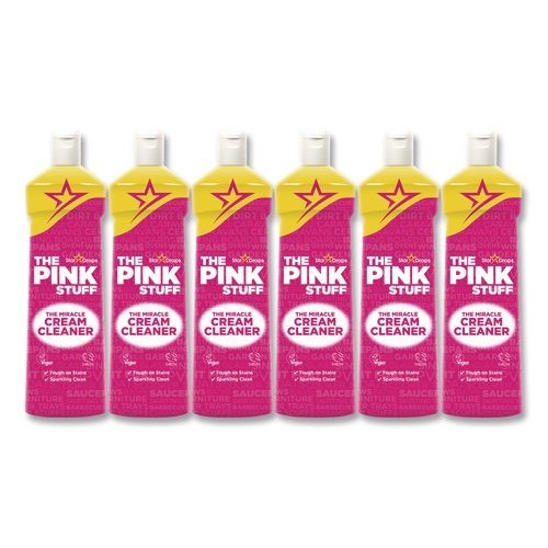 The Pink Stuff Miracle Cream Cleaner, Fruity Scent, 16.9 oz Bottle, 12/Carton