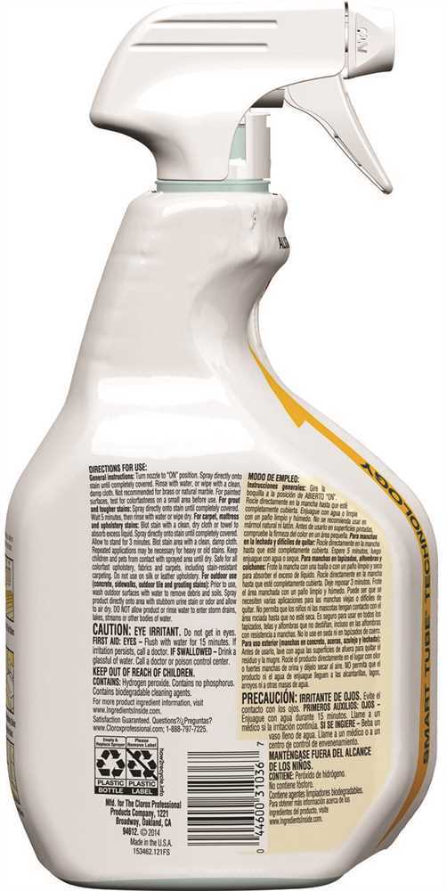 CLOROX 31036 32 oz. Urine Remover for Stains and Odors Spray Clear