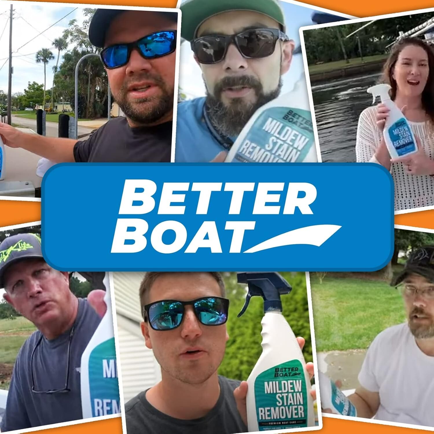 Better Boat Mildew Stain Remover Cleaner Seats Fabric Vinyl Mold Stain Removal