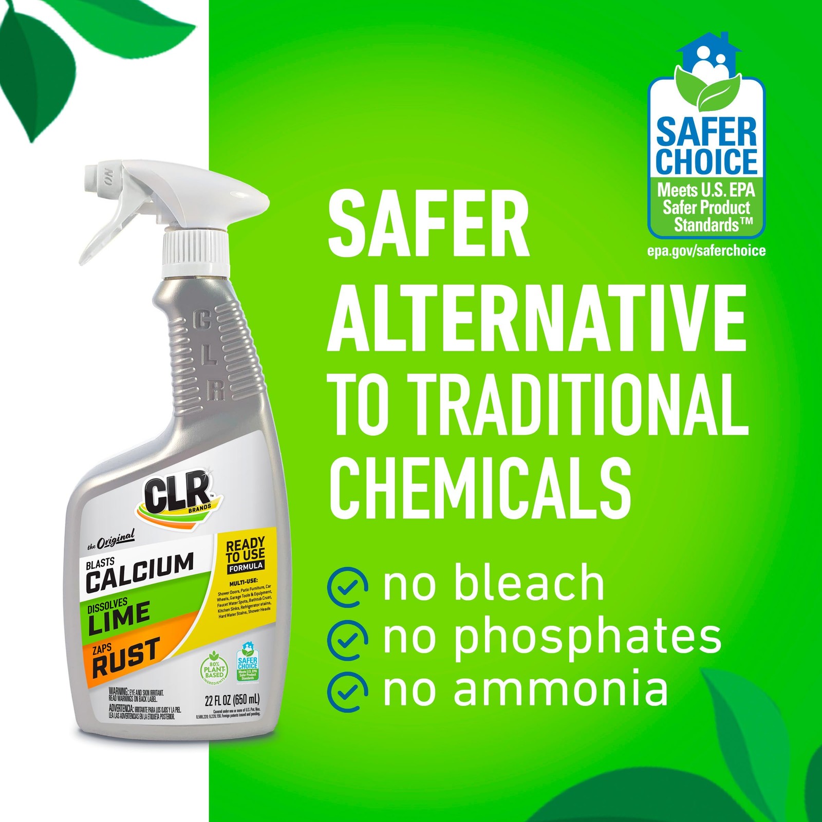Clr Calcium Lime Rust Remover 22 Fl Oz Multi Surface Cleaner Trusted For 40 Y…