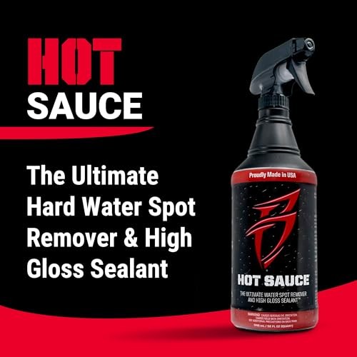 Hot Sauce Premium Hard Water Spot Remover w/High-Gloss 32 Ounce (Pack of 1)