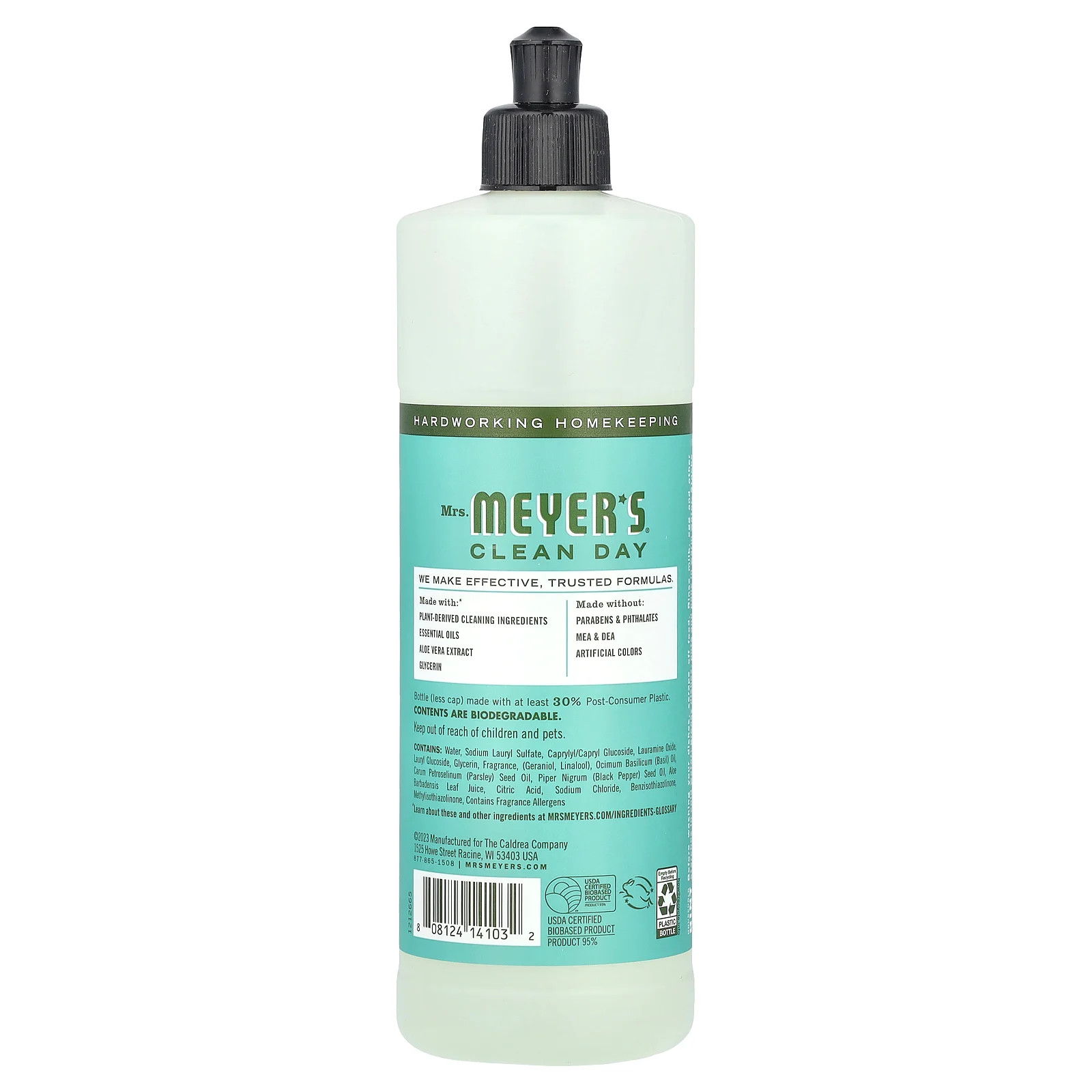 Dish Soap, Basil Scent, 16 fl oz (473 ml)