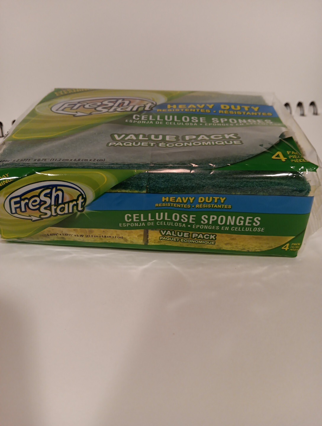 Sponges, Heavy duty cellulose sponges value 4 Pack, Great for all Tough Cleaning