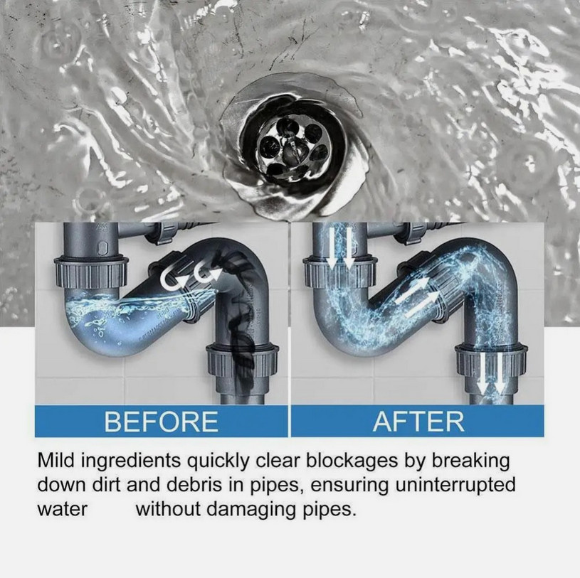 Wild Tornado Powerful Sink Drain Cleaner High Efficiency Clogging Cleaner