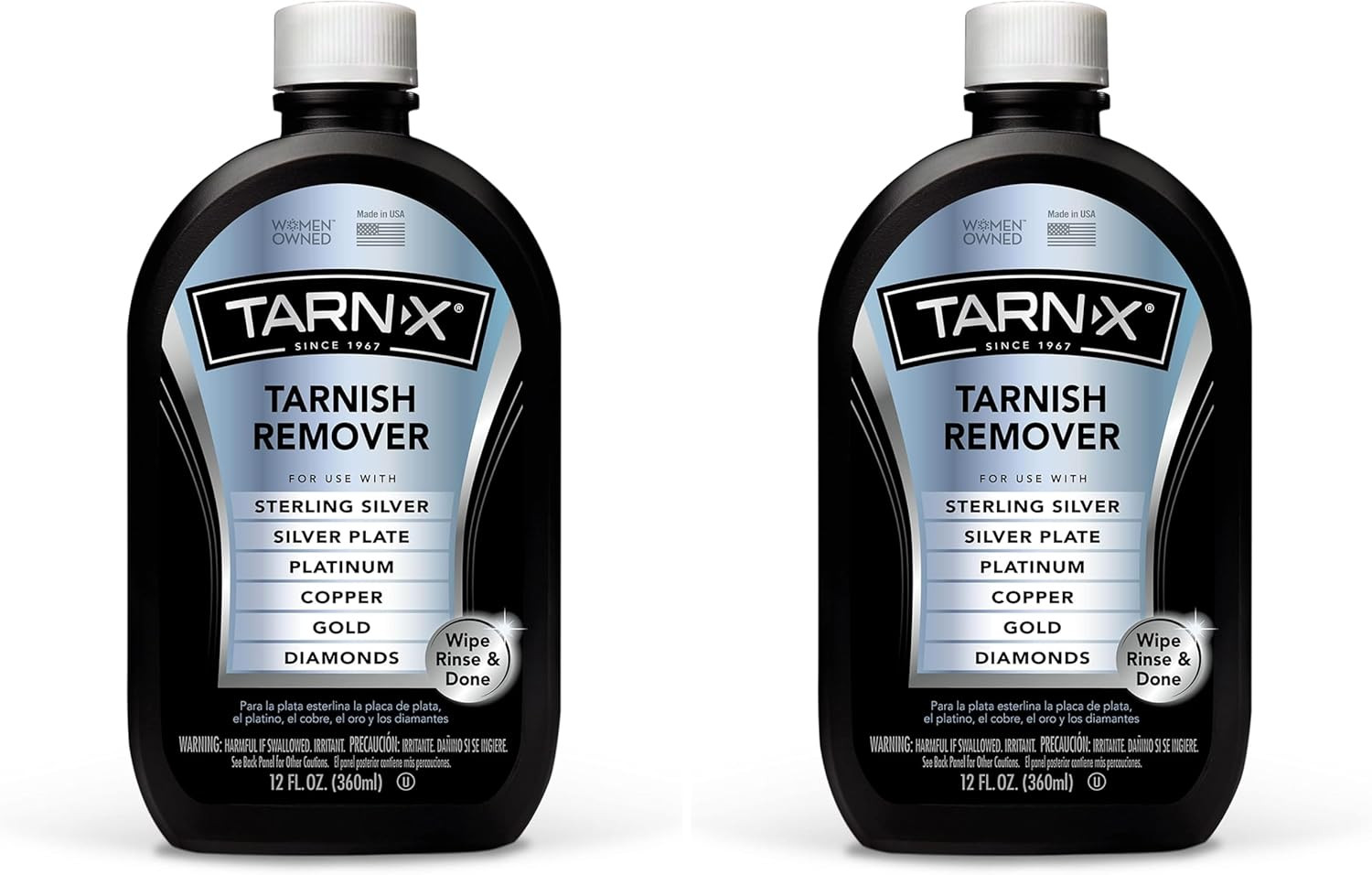 Tarnish Remover, 12 Ounce Bottle (Packaging May Vary) (Pack of 2)