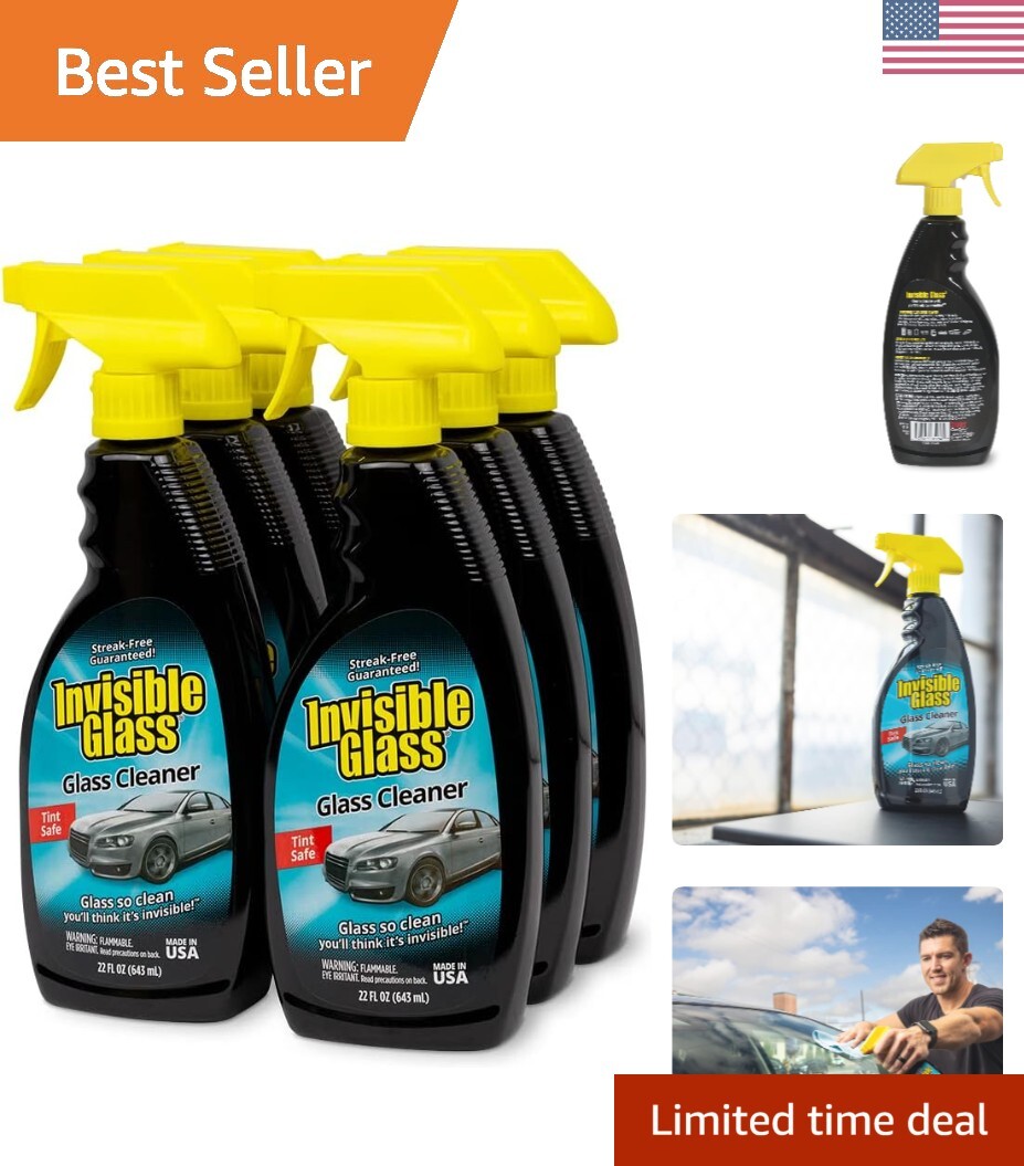 Stoner 92166-6PK Premium Glass Cleaner – 22 oz, Streak-Free & Residue-Free