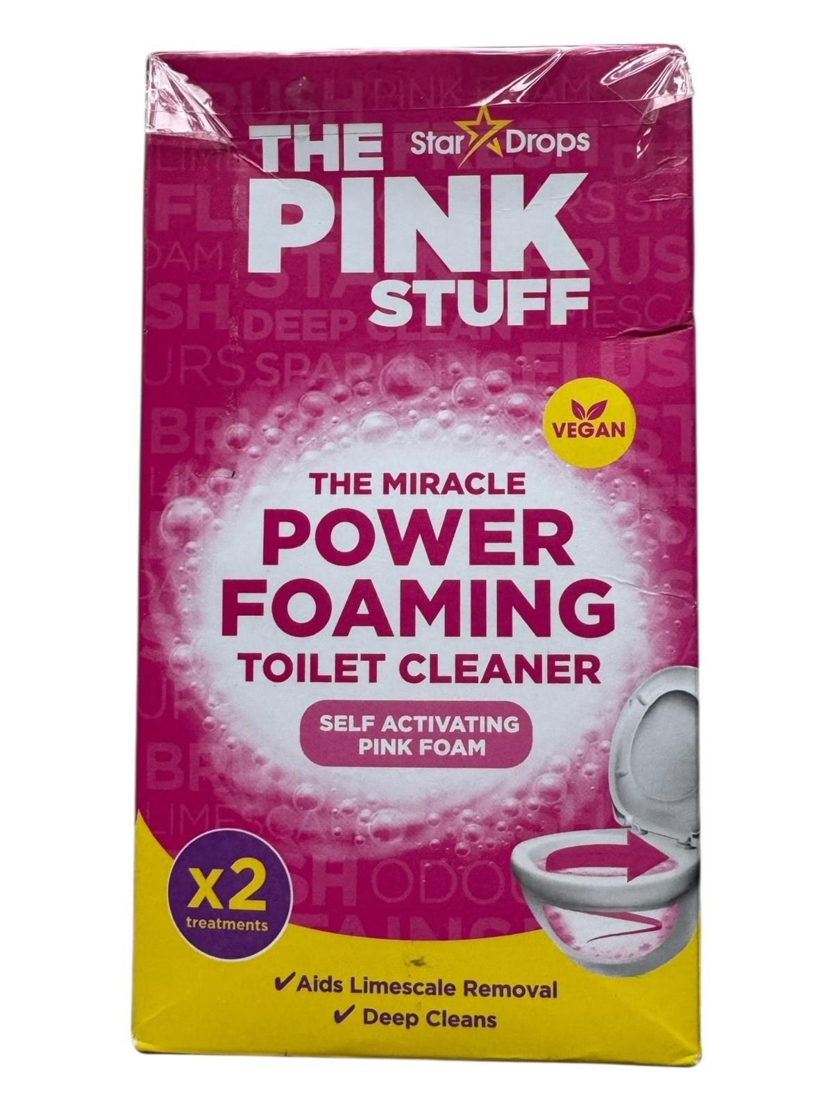 The Pink Stuff The Miracle Power Foaming Toilet Cleaner – 2 Treatments