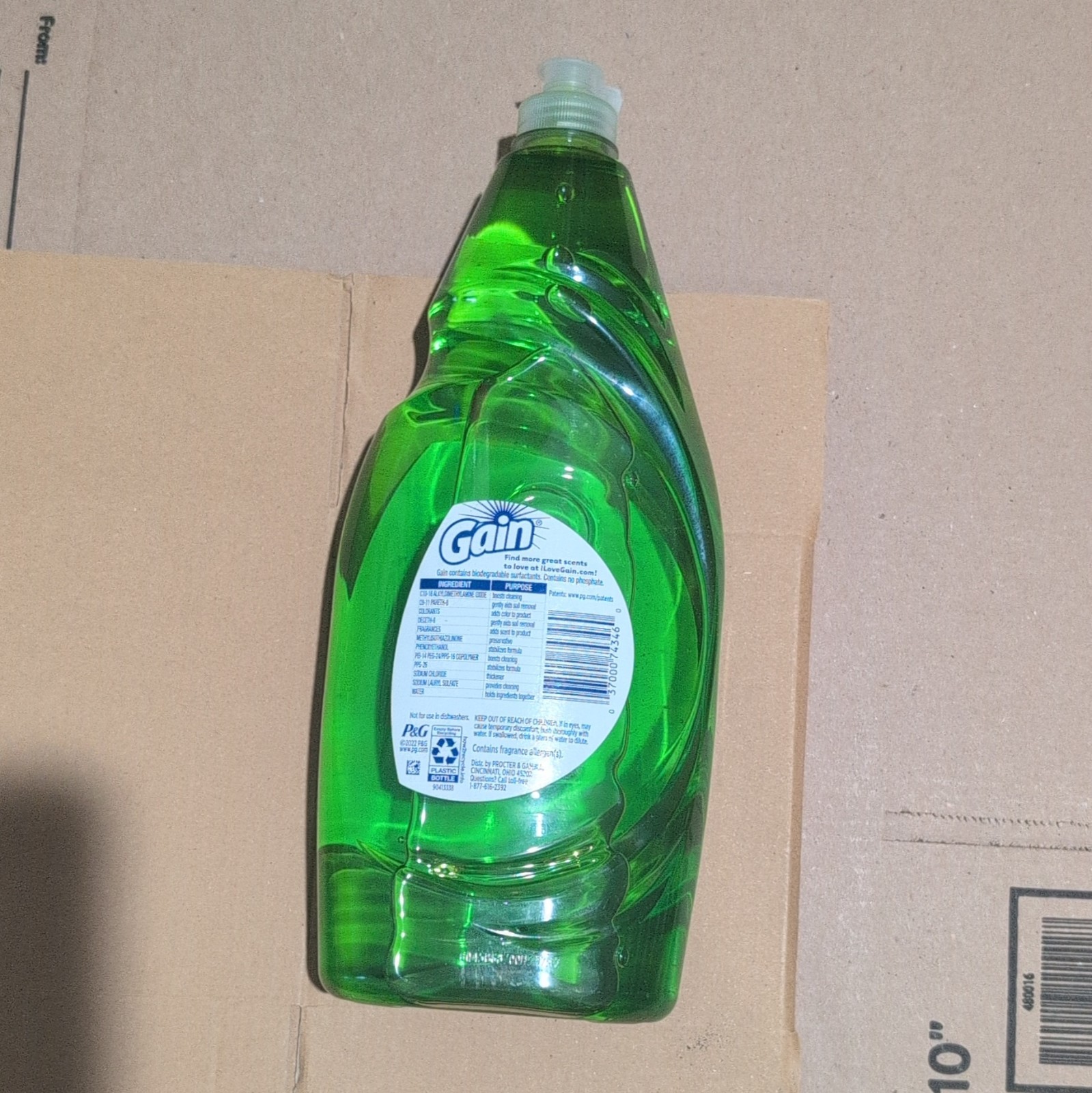 Gain Ultra Clean Dishwashing Liquid 1.5X Power Original Scent 38 fl oz