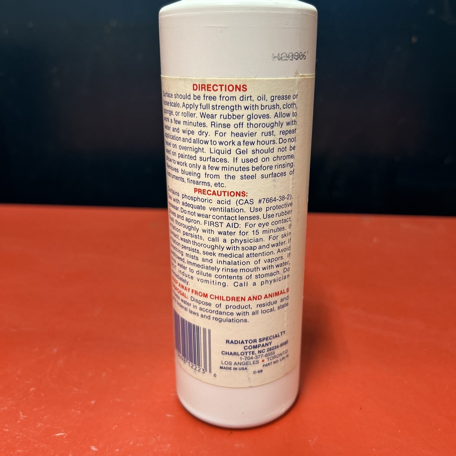 Solder Seal Gunk Liquid Gel Rust Remover 16 fl oz.