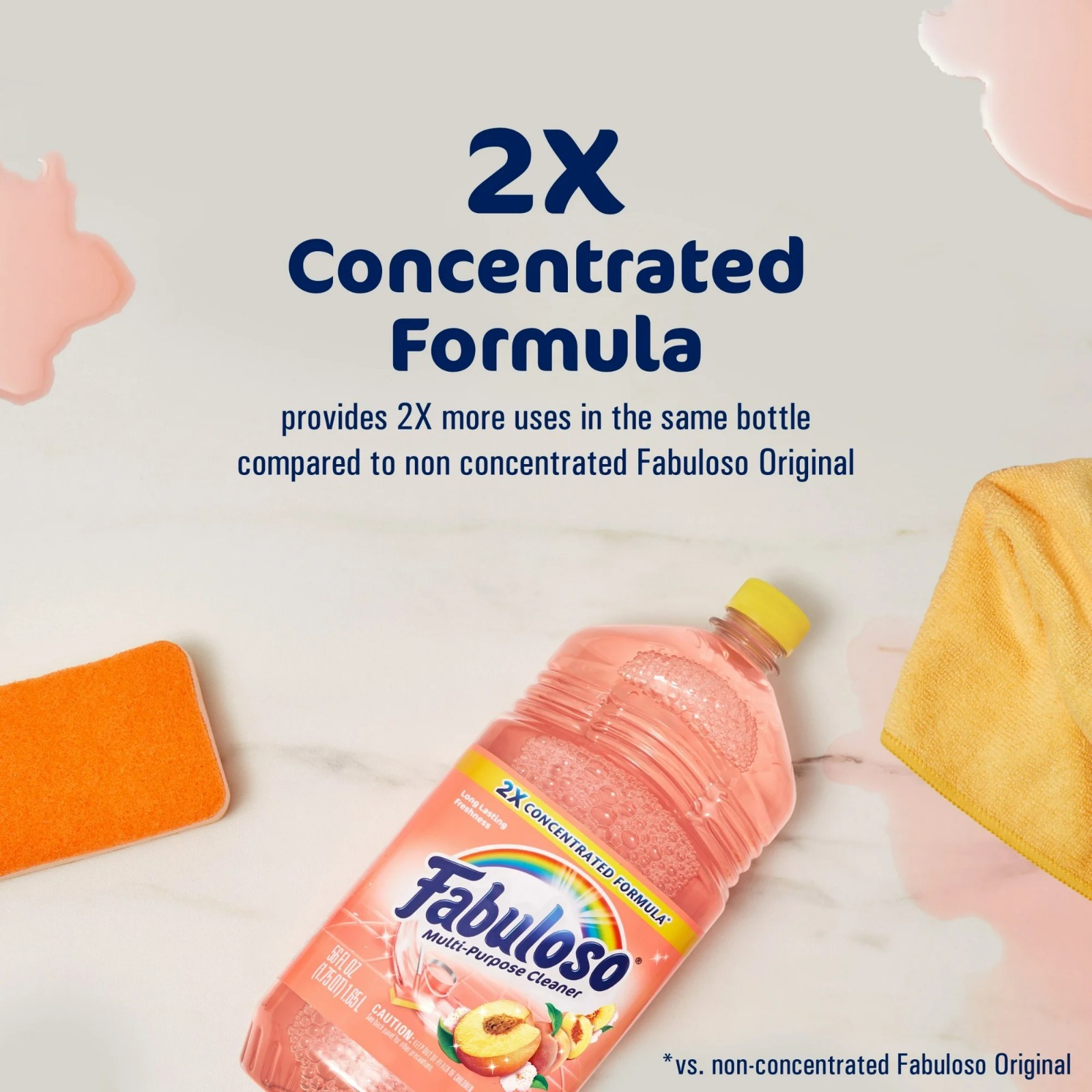 Fabuloso All Purpose Floor Surface Cleaner, Peach Scent, 56 fl oz