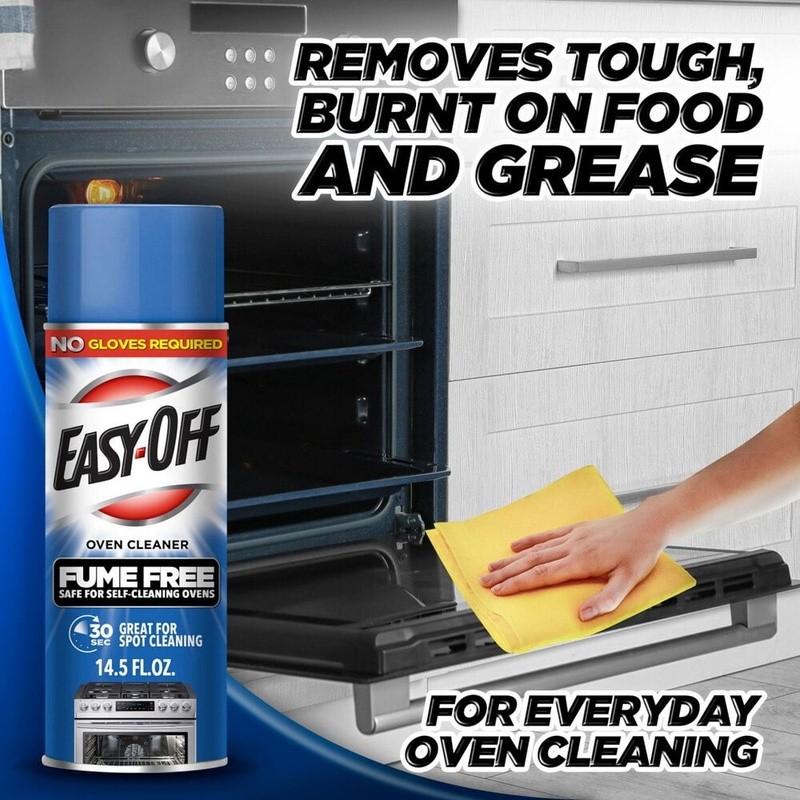 6 Pack Fume Free Oven Cleaner Spray Degreaser Foam 14.5oz Safe Non Toxic New